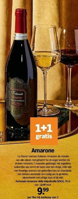Albert Heijn Fortunato amarone della valpolicella docg aanbieding