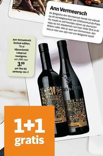 Albert Heijn Ann vermeersch cabarnet sauvignon aanbieding