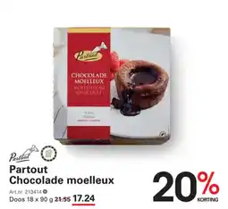 Sligro Partout Chocolade moelleux aanbieding