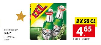 Lidl Perlenbacher Pils 8 x 50 cl aanbieding