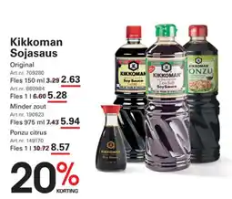 Sligro Kikkoman Sojasaus aanbieding