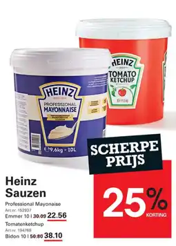 Sligro Heinz Sauzen aanbieding