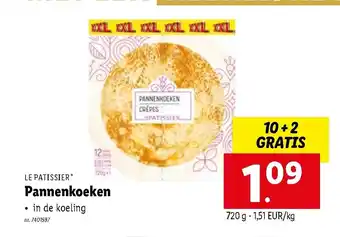 Lidl Le Patissier Pannenkoeken 720 g aanbieding