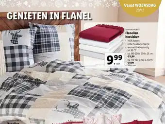 Lidl Livarno Home Flanellen hoeslaken 180-200 x 200 x 25 cm aanbieding