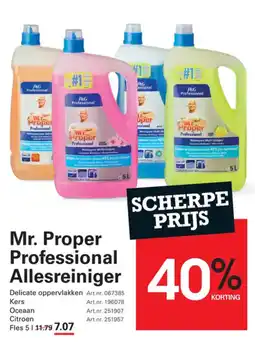 Sligro Mr. Proper Professional Allesreiniger aanbieding