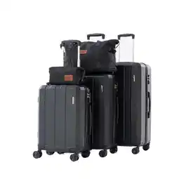 Decathlon Set Van 5 Reiskoffers, Kofferset(41/65/100L) en Reistas, Cosmetische Tas aanbieding
