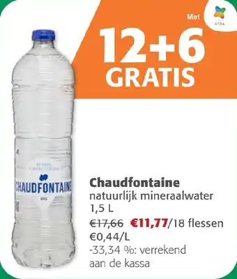 Comarkt Chaudfontaine Natuurlijk Mineraalwater aanbieding