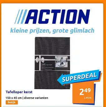 Tafelloper kerst 150 x 45 cm