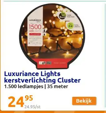 Action Luxuriance Lights kerstverlichting Cluster 35 meter aanbieding