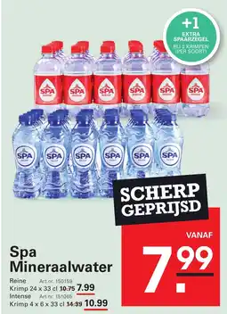 Sligro Spa Mineraalwater aanbieding