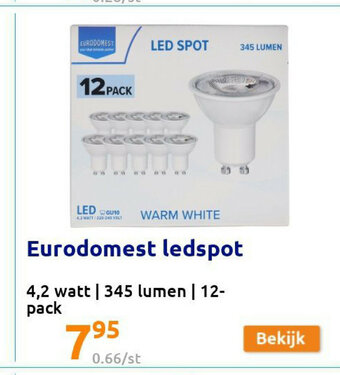 Action Eurodomest ledspot aanbieding