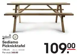 Sligro Sediamo Picknicktafel aanbieding