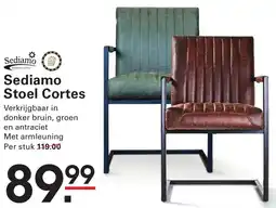 Sligro Sediamo Stoel Cortes aanbieding