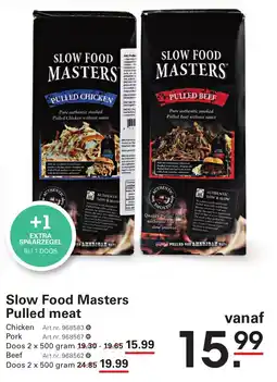 Sligro Slow Food Masters Pulled meat aanbieding
