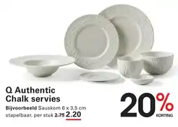 Sligro Q Authentic Chalk servies aanbieding