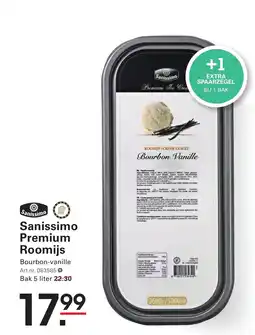 Sligro Sanissimo Premium Roomijs aanbieding