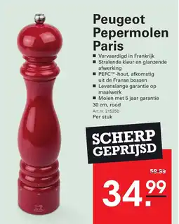 Sligro Peugeot Pepermolen Paris aanbieding