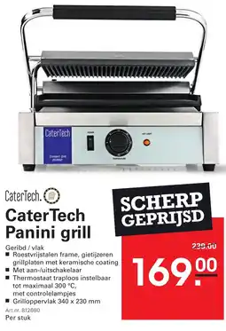 Sligro Cater Tech Panini grill aanbieding