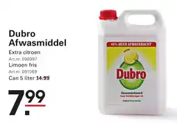 Sligro Dubro Afwasmiddel aanbieding