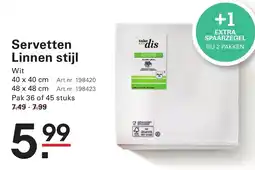 Sligro Servetten Linnen stijl aanbieding