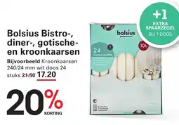 Sligro Bolsius Bistro-, diner-, gotische- en kroonkaarsen aanbieding