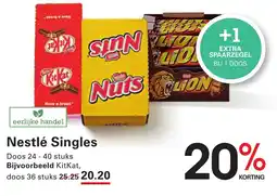 Sligro Nestlé Singles aanbieding