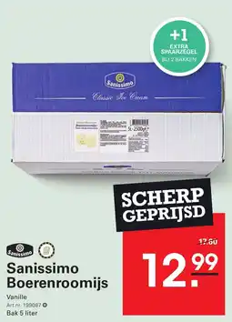Sligro Sanissimo Boerenroomijs Vanille aanbieding