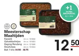 Sligro Meesterschap Maaltijden aanbieding