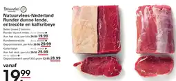Sligro Natuurvlees-Nederland Runder dunne lende, entrecôte en kalfsribeye aanbieding
