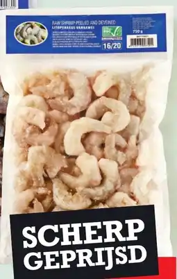 Sligro Vannamei garnalen 16/20, gepeld aanbieding
