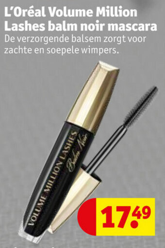 Kruidvat L'Oreal Volume Million Lashes balm noir mascara aanbieding