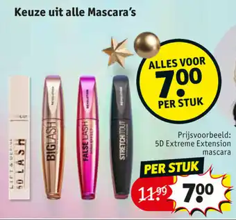 Kruidvat Keuze uit alle Mascara's aanbieding