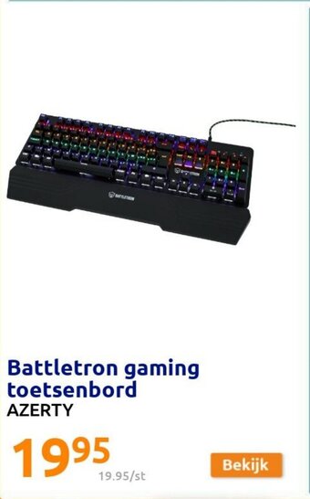 Action Battletron gaming toetsenbord aanbieding
