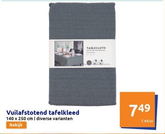 Action Vuilafstotend tafelkleed aanbieding