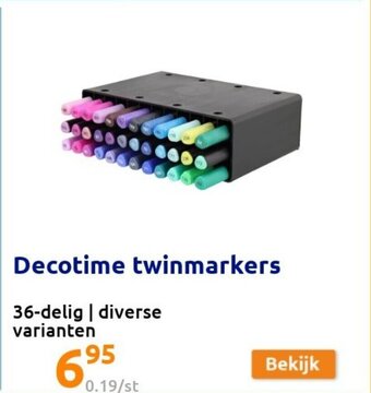Action Decotime twinmarkers aanbieding