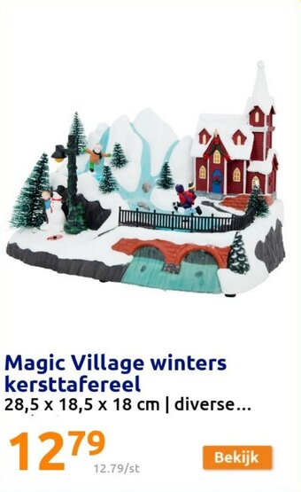 Action Magic Village winters kersttafereel aanbieding