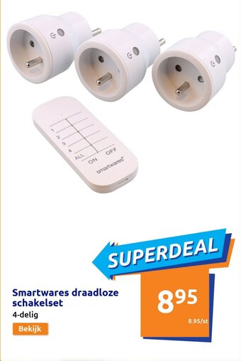 Action Smartwares draadloze schakelset aanbieding