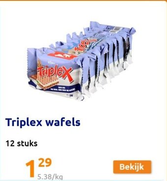 Action Triplex wafels aanbieding