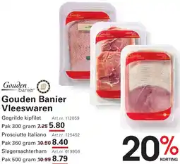 Sligro Gouden Banier Vleeswaren aanbieding