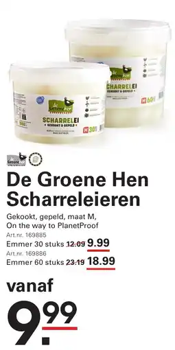 Sligro De Groene Hen Scharreleieren aanbieding