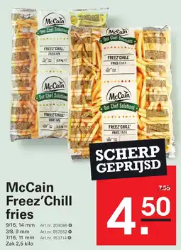 Sligro McCain Freez'Chill fries aanbieding