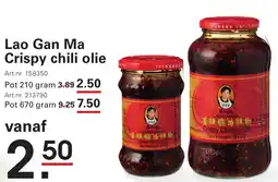 Sligro Lao Gan Ma Crispy chili olie aanbieding