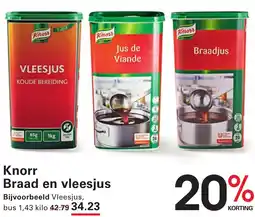 Sligro Knorr Braad en vleesjus aanbieding