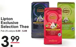 Sligro Lipton Exclusive Selection Thee aanbieding