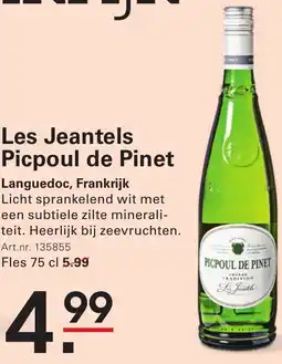 Sligro Les Jeantels Picpoul de Pinet aanbieding