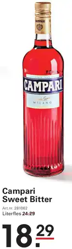 Sligro Campari Sweet Bitter aanbieding
