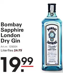 Sligro Bombay Sapphire London Dry Gin aanbieding