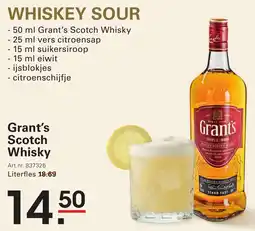 Sligro Grant's Scotch Whisky aanbieding