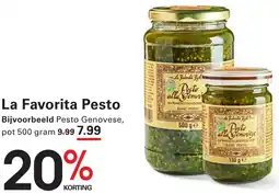 Sligro La Favorita Pesto aanbieding
