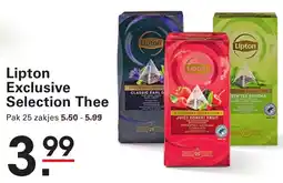 Sligro Lipton Exclusive Selection Thee aanbieding